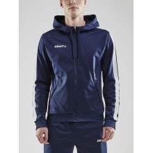 Craft Hoodie Fullzip Pro Control navy blue/white Men